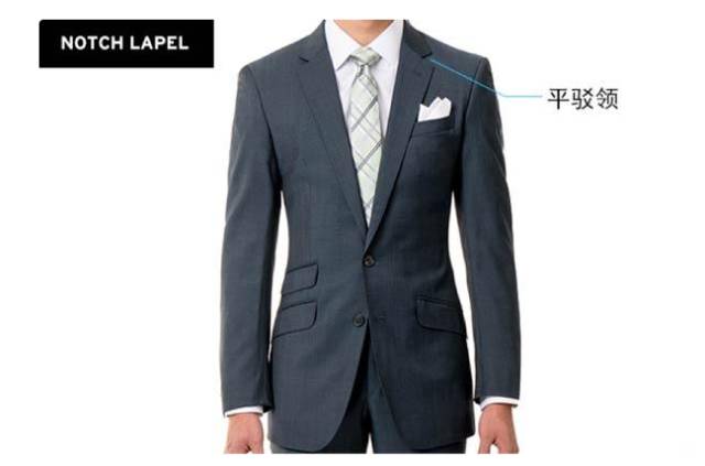 薩維諾西服平駁領